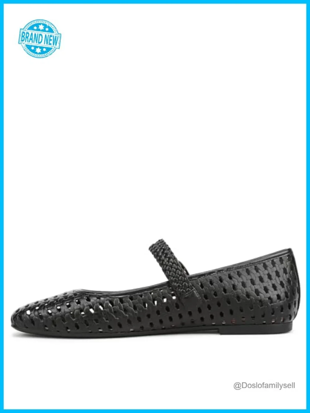 Vionic Alameda Woven Mary Jane Flat Square Toe Hook & Loop Arch Support Casual